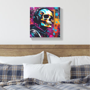 3D Cyberpunk-canvas Canvas Afdruk