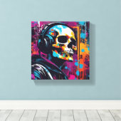 3D Cyberpunk-canvas  Canvas Afdruk (Insitu (Houten vloer))