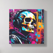 3D Cyberpunk-canvas  Canvas Afdruk (Voorkant)