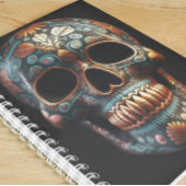 3D dag van de dode schedel Notitieboek