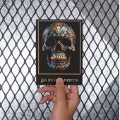 3D Dag van de Dode Schedel, op maat Briefkaart