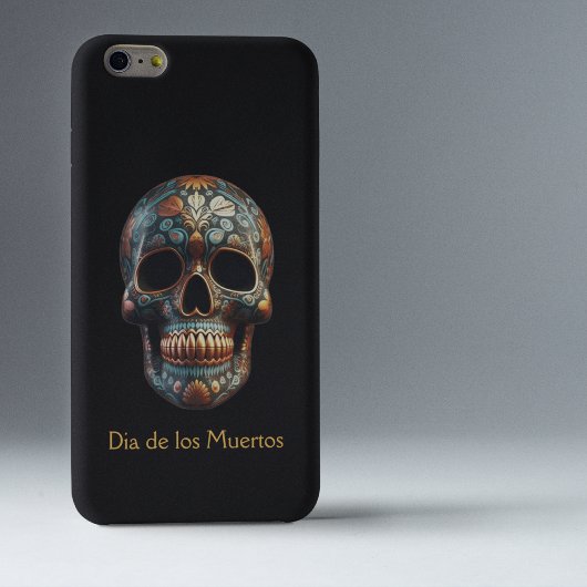 3D Dag van de Dode Schedel, op maat Case-Mate iPhone Case