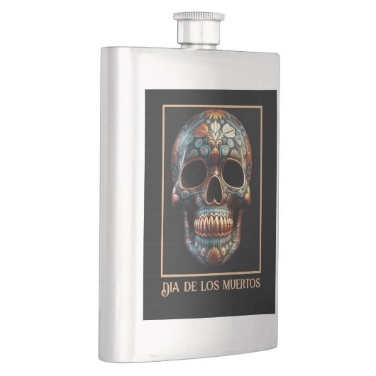 3D Dag van de Dode Schedel, op maat Flacon (Rechts)