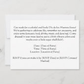 3D Dag van de Dode Schedel, op maat Kaart (Achterkant)