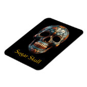 3D Dag van de Dode Schedel, op maat Magneet (Linkerzijde)