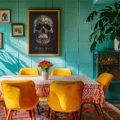 3D Dag van de Dode Schedel, op maat Perfect Poster