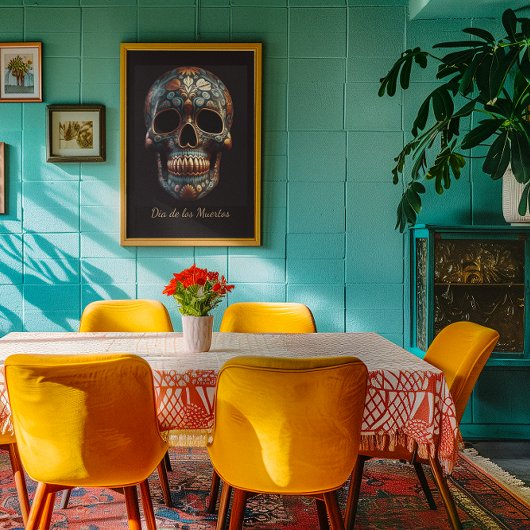 3D Dag van de Dode Schedel, op maat Perfect Poster