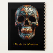 3D Dag van de Dode Schedel, op maat Planner (Achterkant)