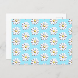 3D Daisy Flower Briefkaart