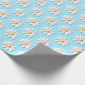 3D Daisy Flower Cadeaupapier (Hoek)