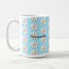 3D Daisy Flower Koffiemok