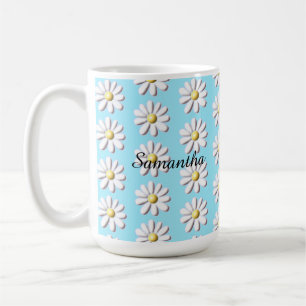 3D Daisy Flower Koffiemok