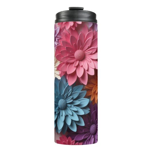 3d Daisy Flower Tumbler Thermosbeker (Voorkant)