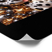 3D Dalmatische Hond Sticker Poster (Hoek)
