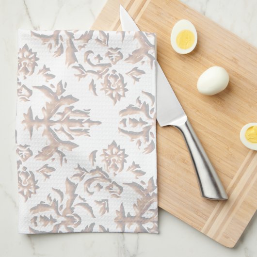 3D-Damasmaskers Theedoek (Quarter Fold)