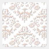 3D-Damasmaskers Vierkante Sticker (Voorkant)