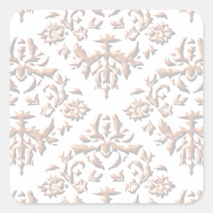 3D-Damasmaskers Vierkante Sticker