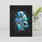 3D Dance (lente) Overweging Uitnodiging (Staand voorkant)