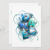 3D Dance (lente) Overweging Uitnodiging (Voorkant / Achterkant)