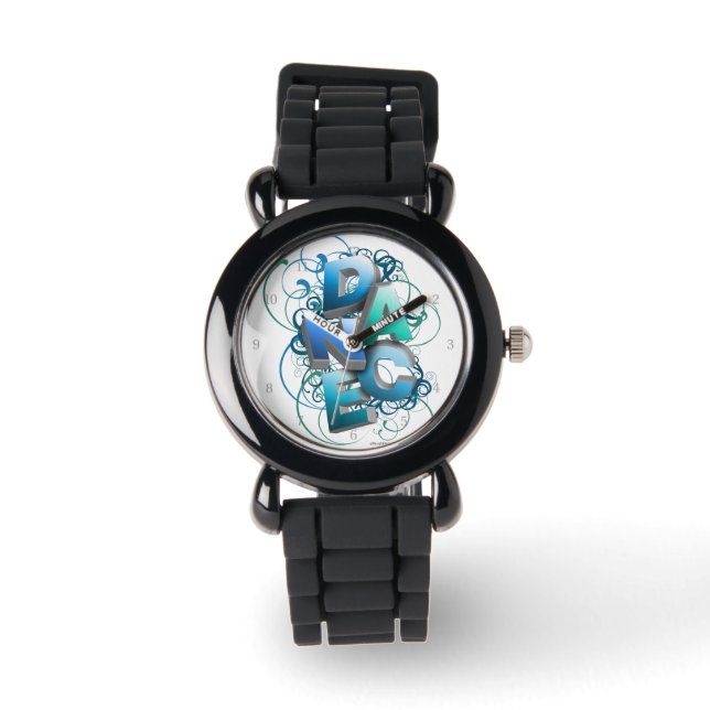 3D Dance (Spring) polshorloge Horloge (Voorkant)