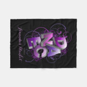 3D Dance (zomer) | Gepersonaliseerd) Fleece Deken (Voorkant (Horizontaal))