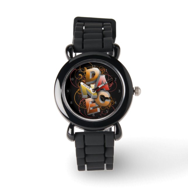 3D-dans (Herfst) polshorloge Horloge (Voorkant)