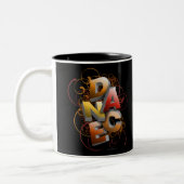 3D-dans (Herfst) Tweekleurige Koffiemok (Links)
