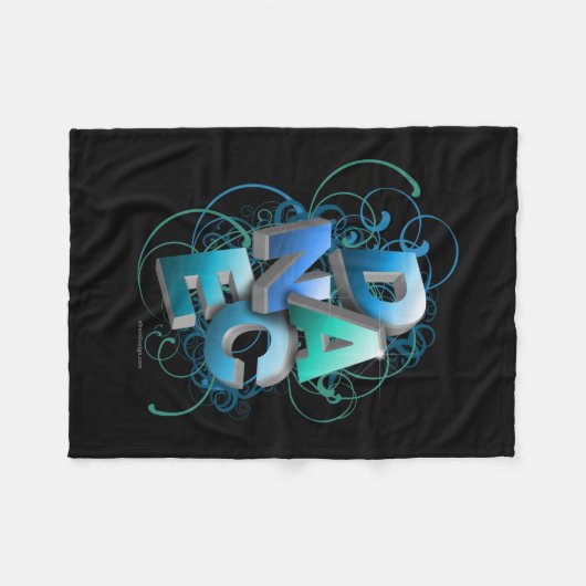 3D Dans (lente) Fleece Deken (Voorkant (Horizontaal))