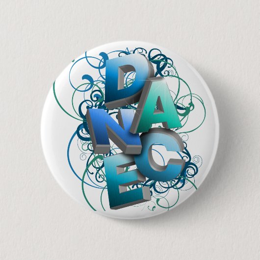 3D Dans (lente) Ronde Button 5,7 Cm (Voorkant)