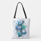 3D Dans (lente) Tote Bag (Achterkant)