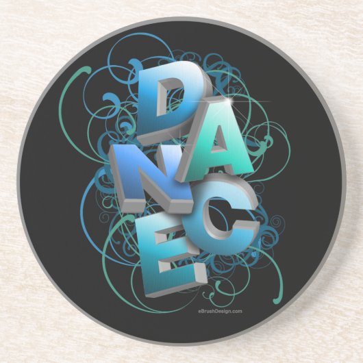 3D Dans (lente) Zandsteen Onderzetter (Voorkant)