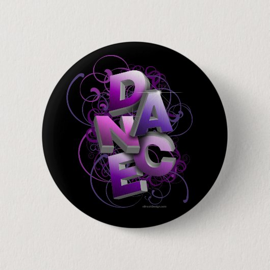 3D Dans (zomer) Ronde Button 5,7 Cm (Voorkant)