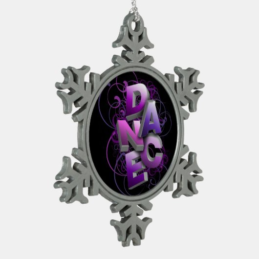 3D Dans (zomer) Tin Sneeuwvlok Ornament (Links)