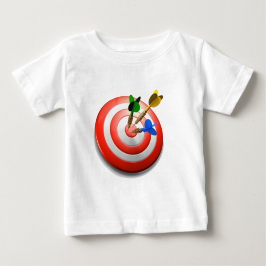 3D Darts BullsEYE Baby TShirt (Voorkant)