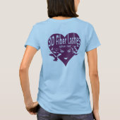 3D de Lashes van de Vezel geven me Wings (paarse b T-shirt (Achterkant)