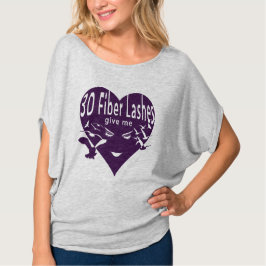 3D de Lashes van de Vezel geven me Wings (paarse b T-shirt