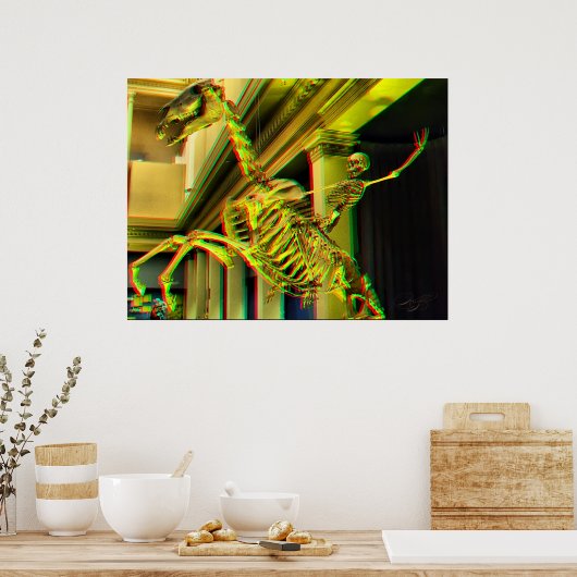 '3D de Lone Ranger Rides Opnieuw' Poster (Keuken)