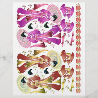 3D-decoupage, Romance, oosterse dame