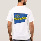 3D Deelstaatvlag Nevada T-shirt (Achterkant)