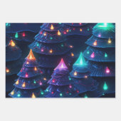 3D Delight Kerstboom & Lichten Inpakpapier Vel (Voorkant 2)