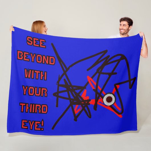 3D DERDE OOG DINGEN Fleece Deken! Deken (In situ)