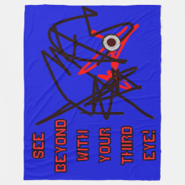 3D DERDE OOG DINGEN Fleece Deken! Deken