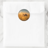 3D Desert Camel Glass Sphere Sticker (Tas)
