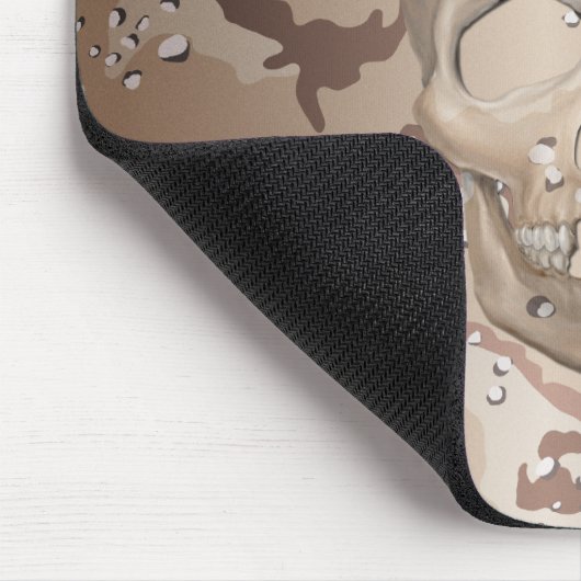 3D Desert Camo Skull Muismat (Hoek)