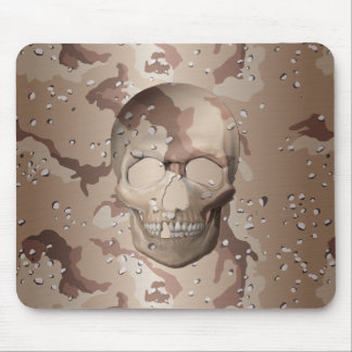 3D Desert Camo Skull Muismat