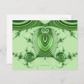 ~ 3D Design Pattern ~ Kerstmis Greens ~ Briefkaart (Voorkant / Achterkant)