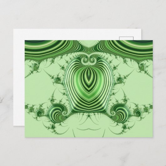 ~ 3D Design Pattern ~ Kerstmis Greens ~ Briefkaart (Voorkant / Achterkant)