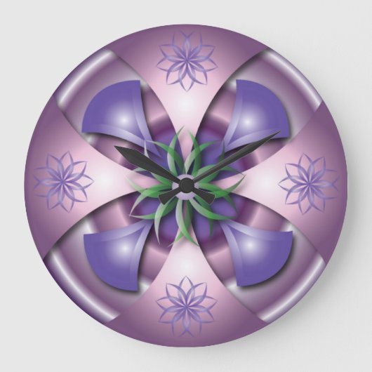 3D design wall clock Grote Klok (Voorkant)