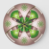 3D design wall clock Grote Klok (Voorkant)