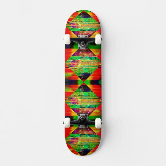 3D Diamond Effect Skateboard (Voorkant)